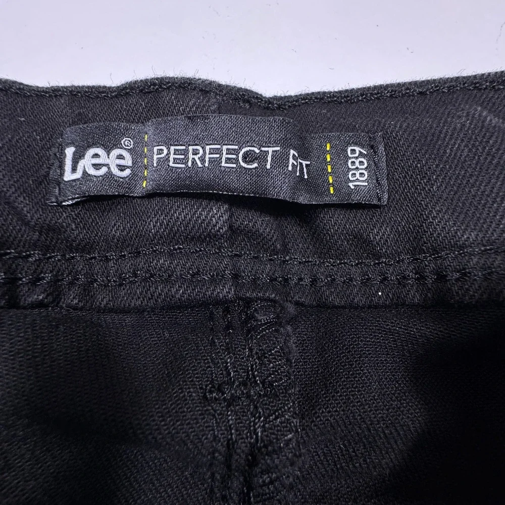 Lee‎ Perfect Fit Secret Shaper Straight Leg Jeans Black Womens 14 Medium